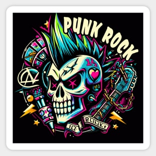 Punk Palette: A Riot of Rhythm and Art Sticker
